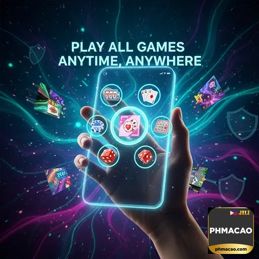 User enjoying casino games on phmacao mobile app